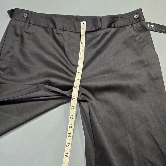 Attention Black Pants NEW Stretch Trouser Straight Leg Classic Women Size 10 Zip - Picture 8 of 11